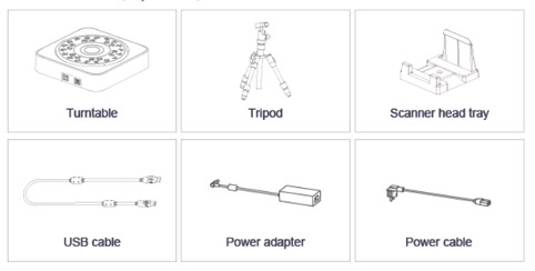 Einscan Pro Turntable and Tripod