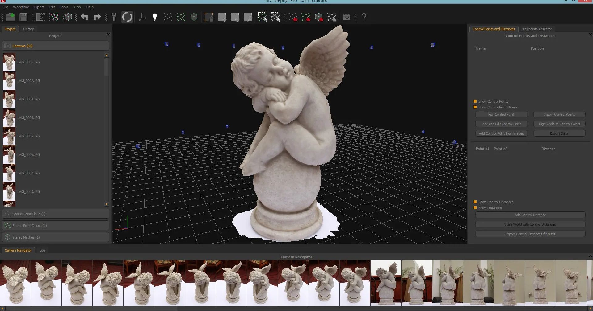 3df zephyr meshed model