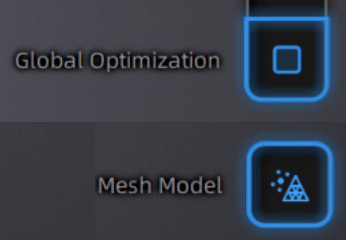 Global optimization and mesh model