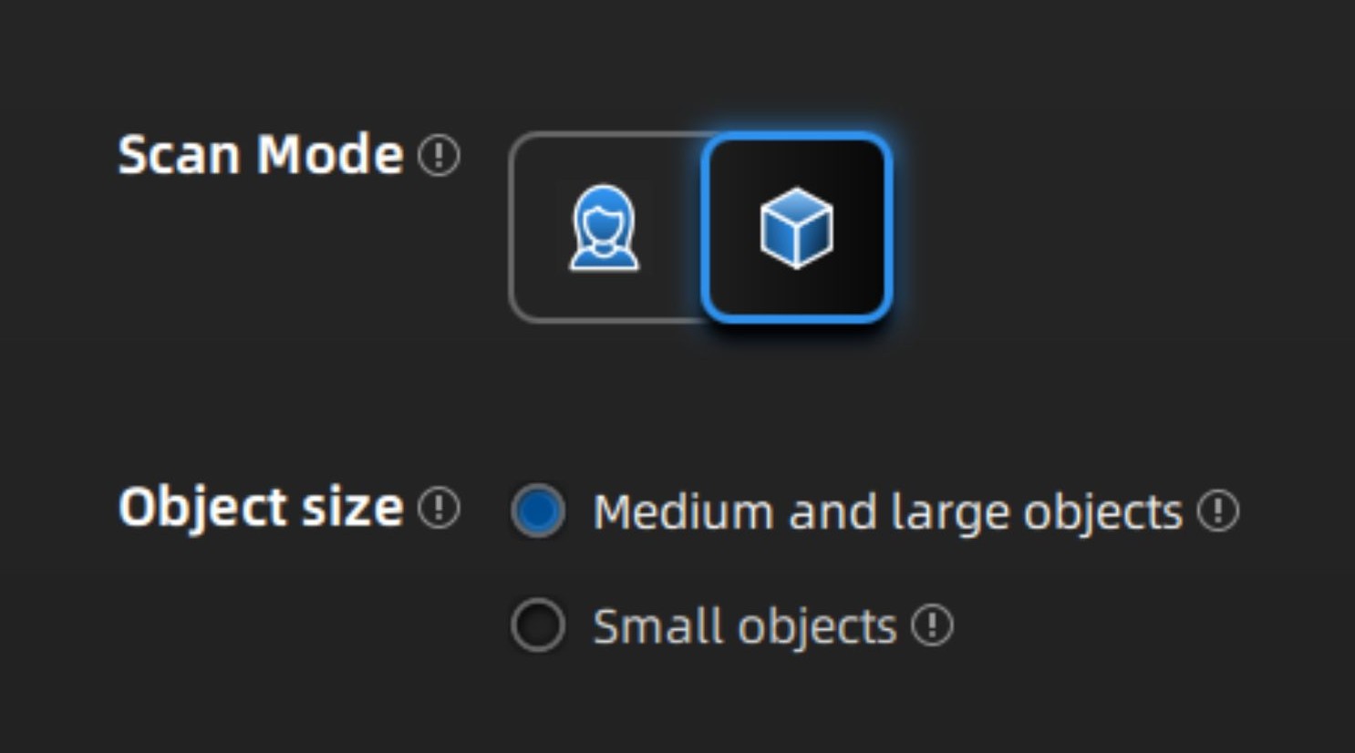 Scan modes