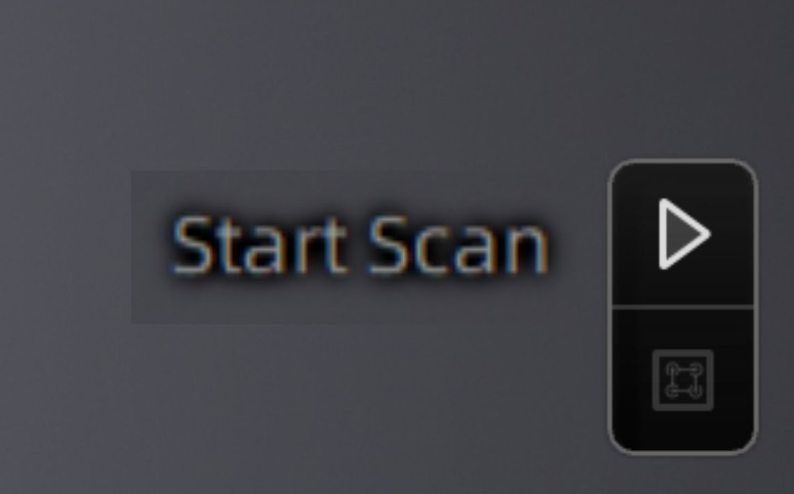 EinScan H start scan