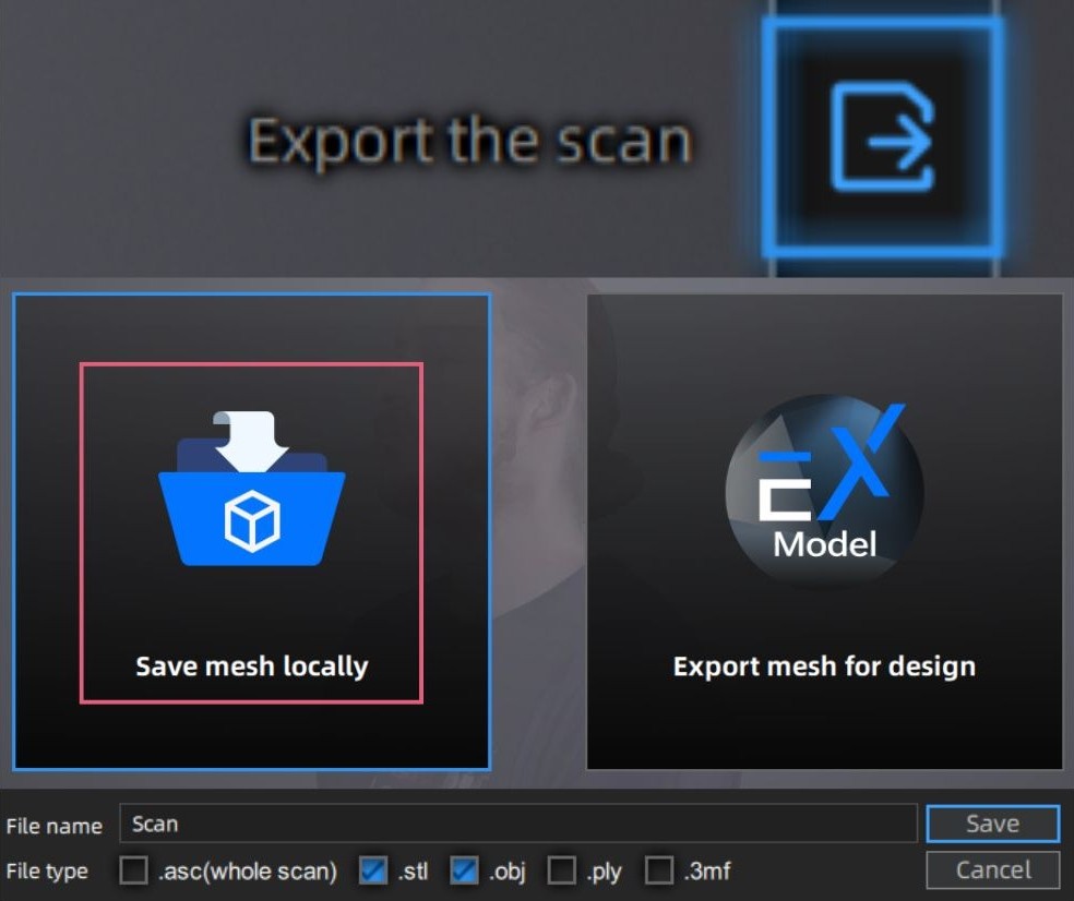 Export EinScan H