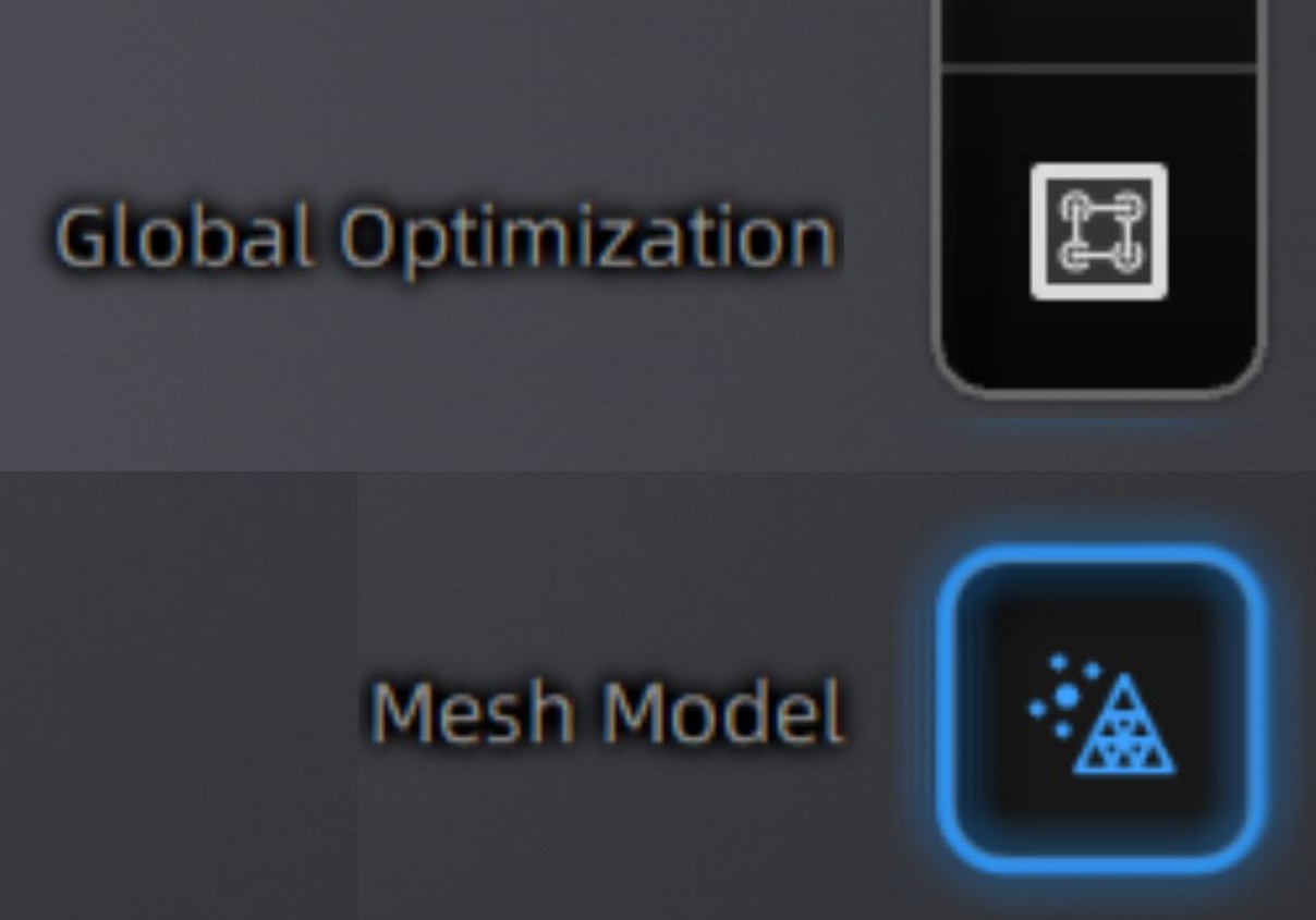 Global optimization and mesh model