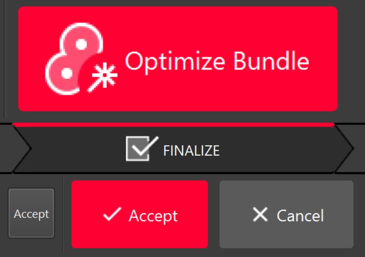 Optimize, finalize, accept