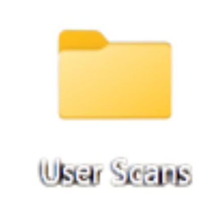 User scans
