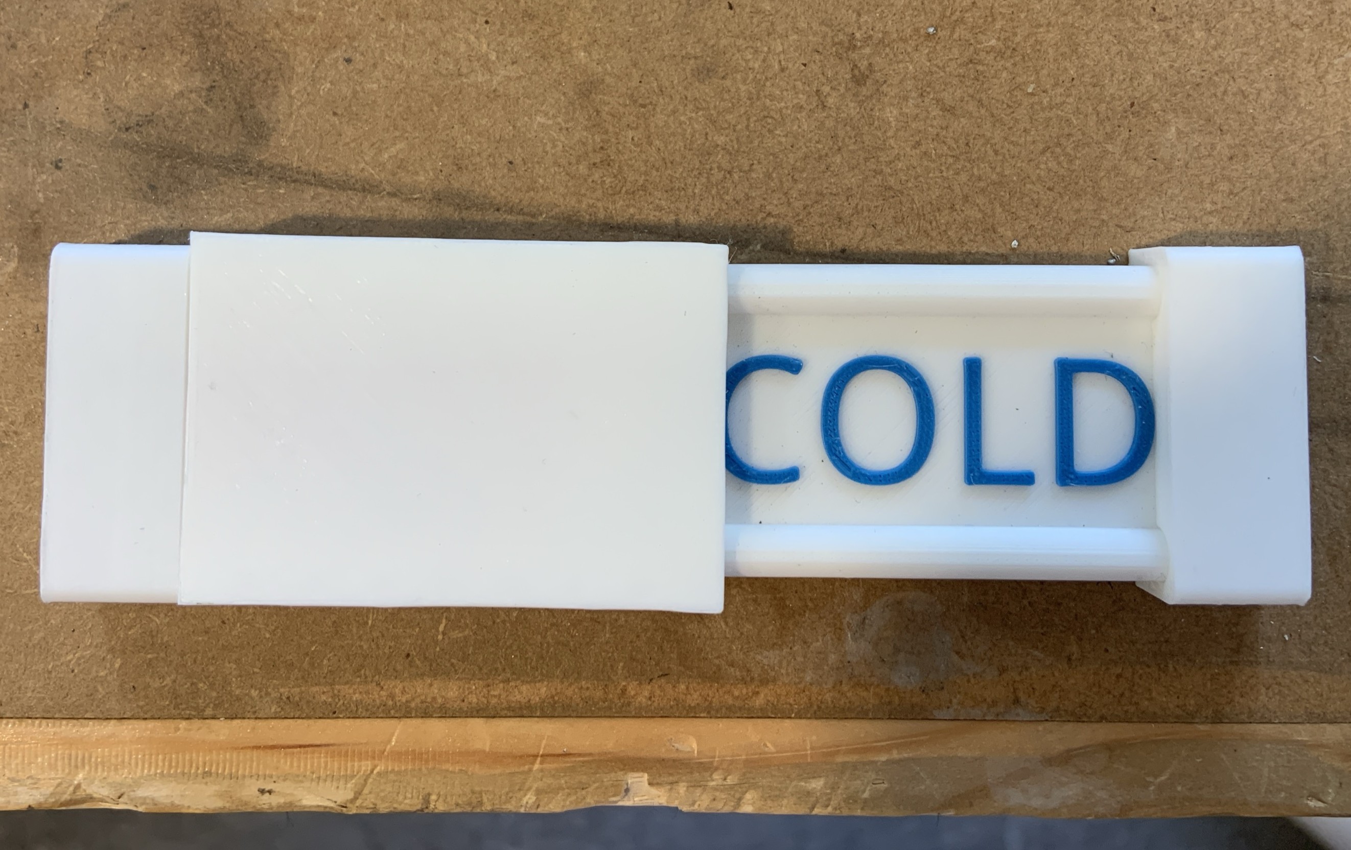 Caster is cold sign