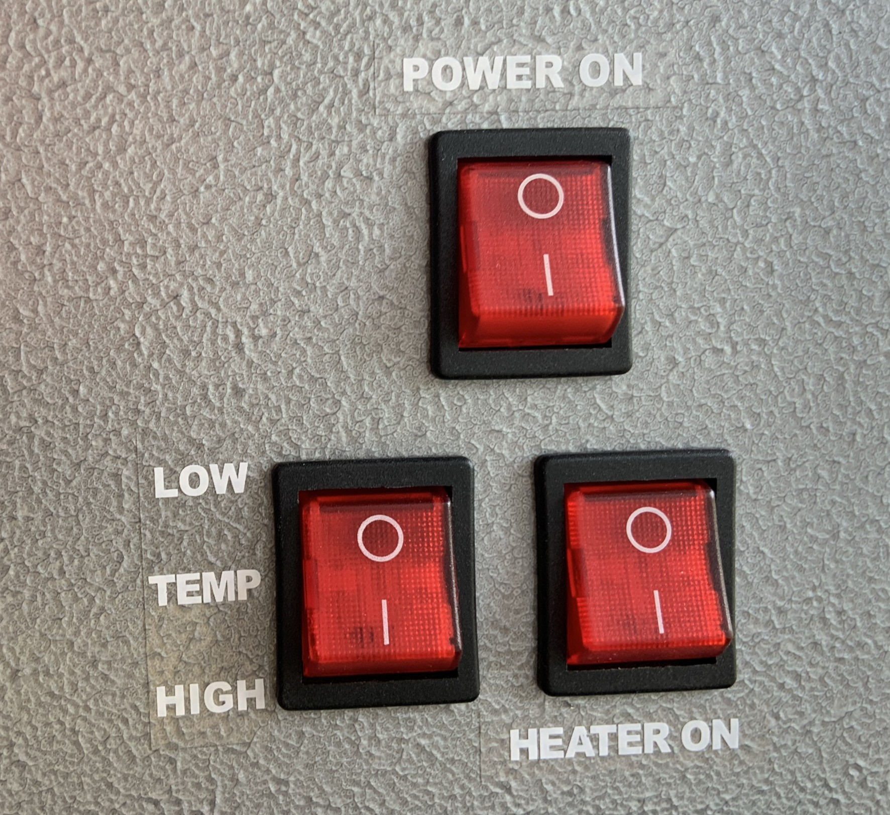 Caster power buttons