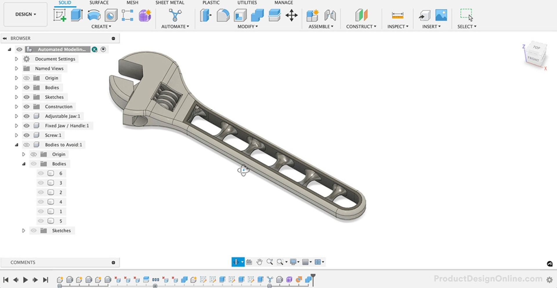 Modelling on fusion 360