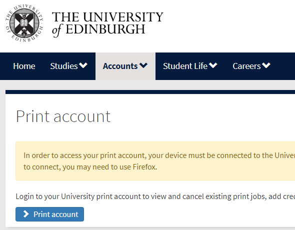 Print account