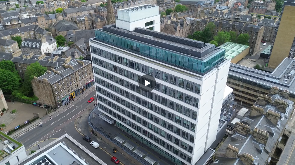 Appleton tower drone video footage
