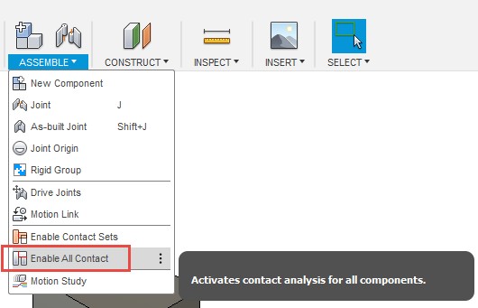 Enable all contact icon