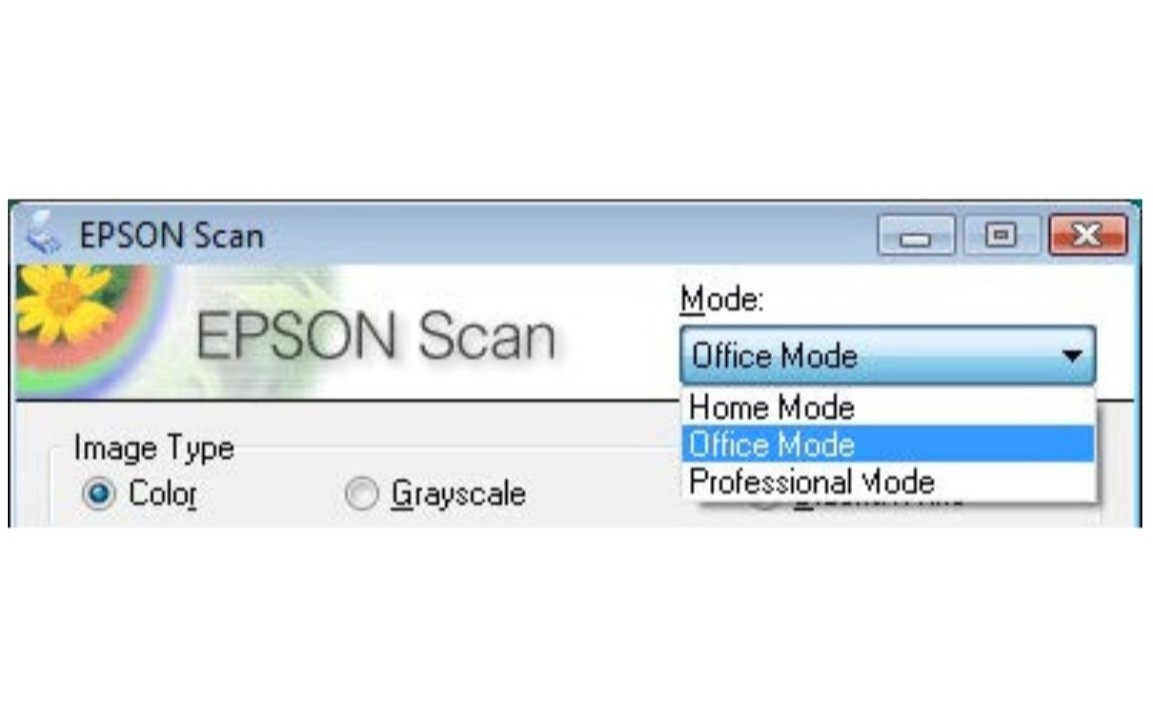 Epson Expression home and professional mode