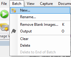 Kodak new batch and play button
