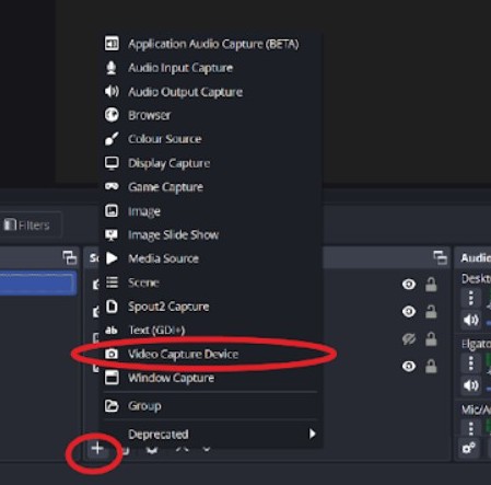 Add video capture device