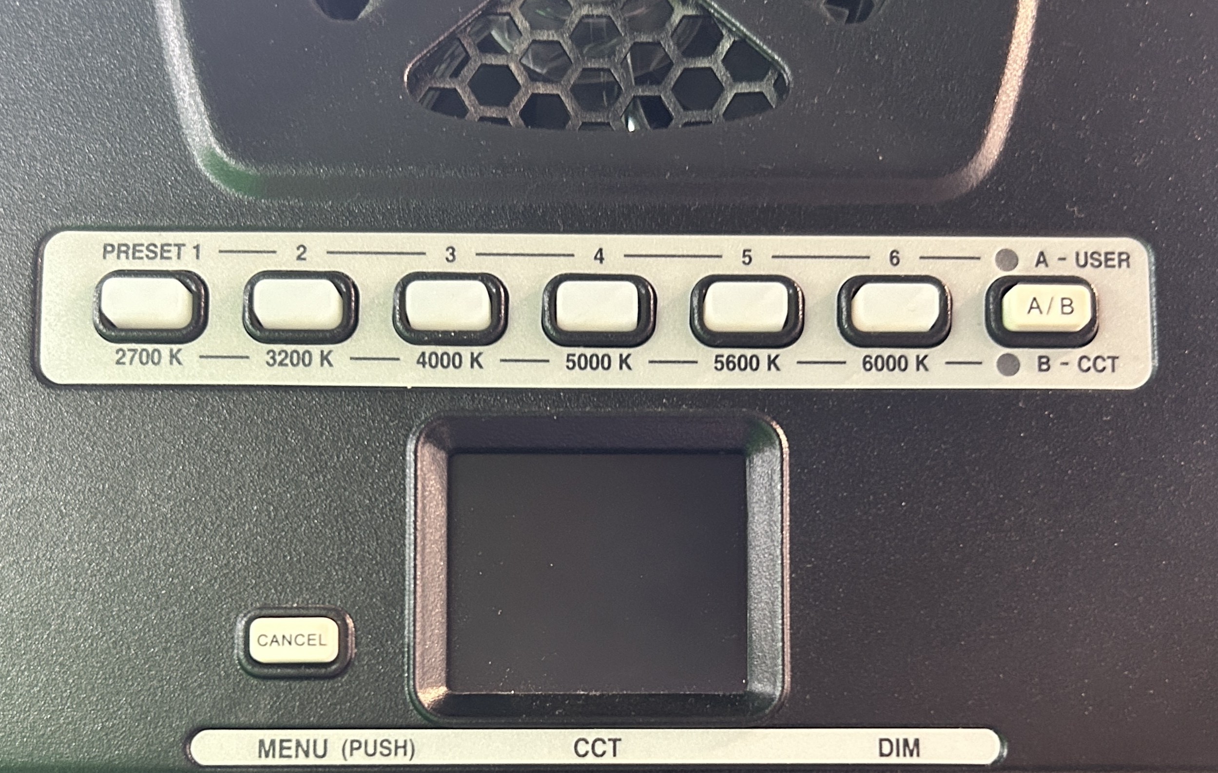 Litepanel screen and buttons