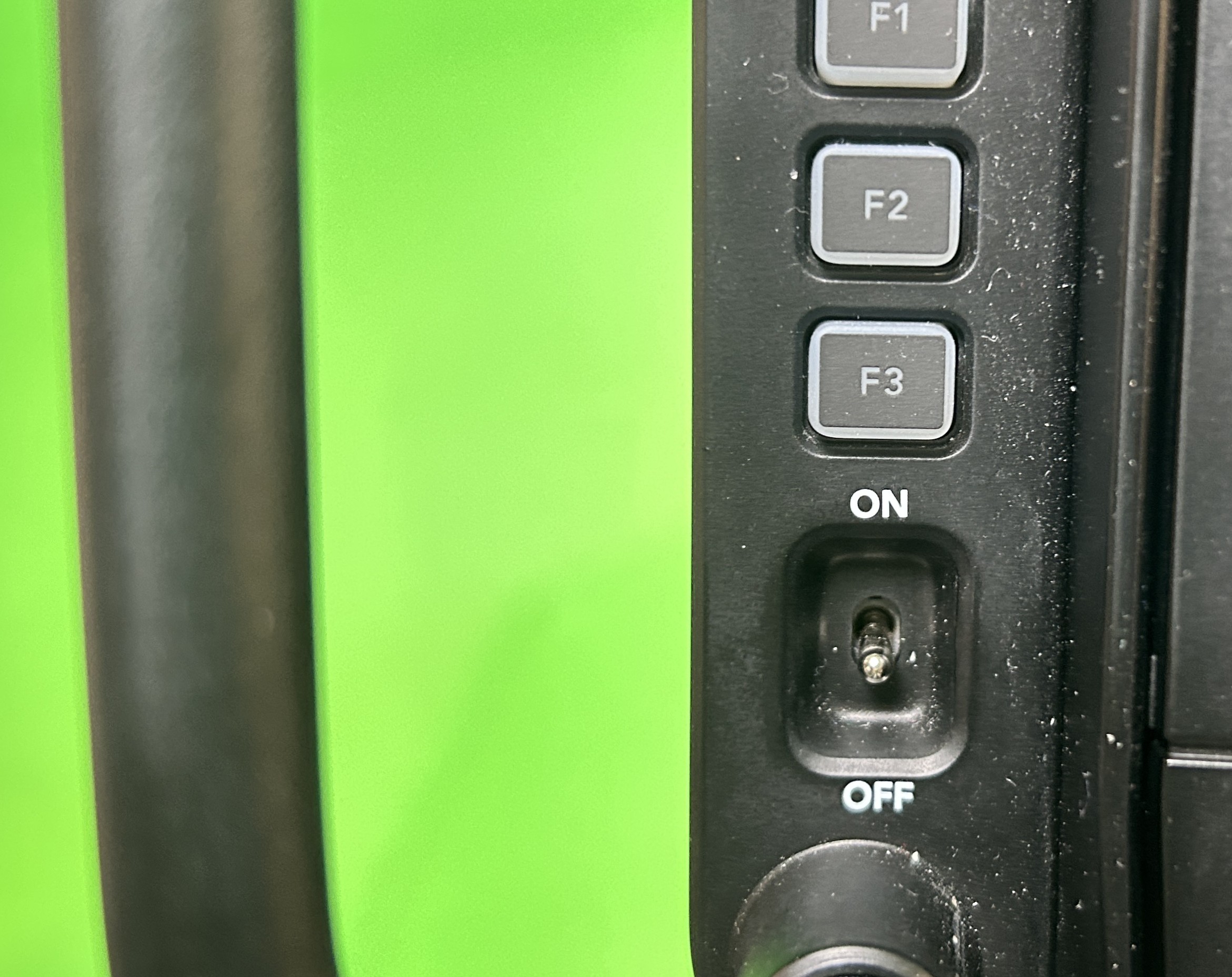 Blackmagic studio camera power button