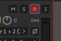 R, M, S buttons adobe audition