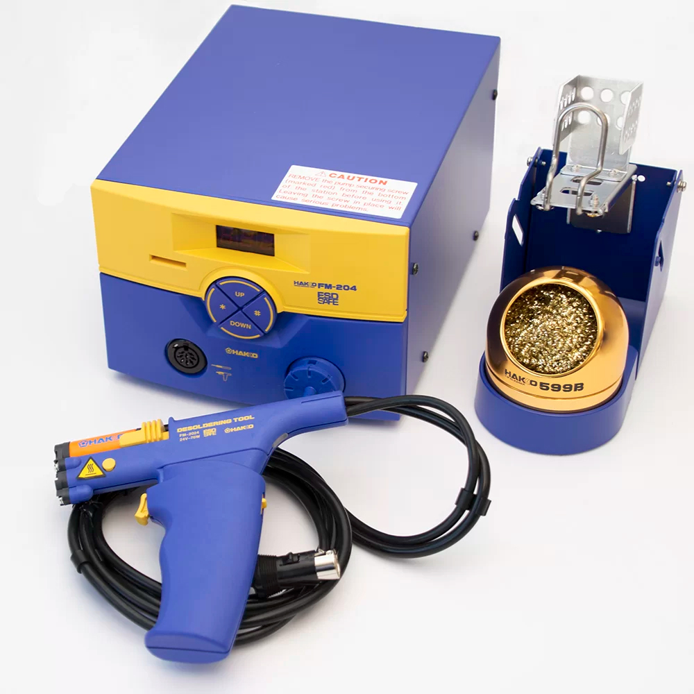 Hakko FM-204 desoldering station and accessories