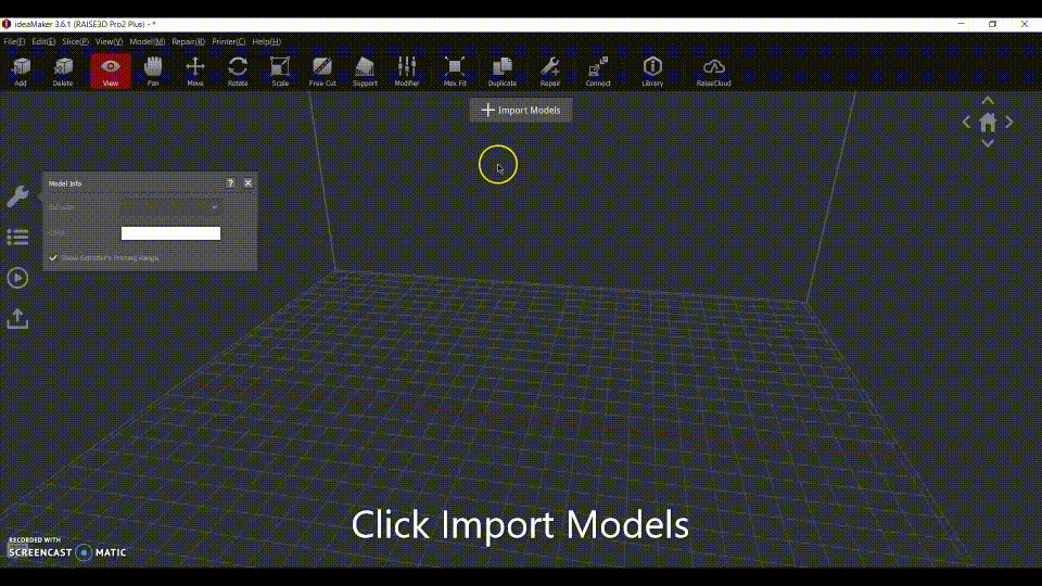 Importing models in ideaMaker